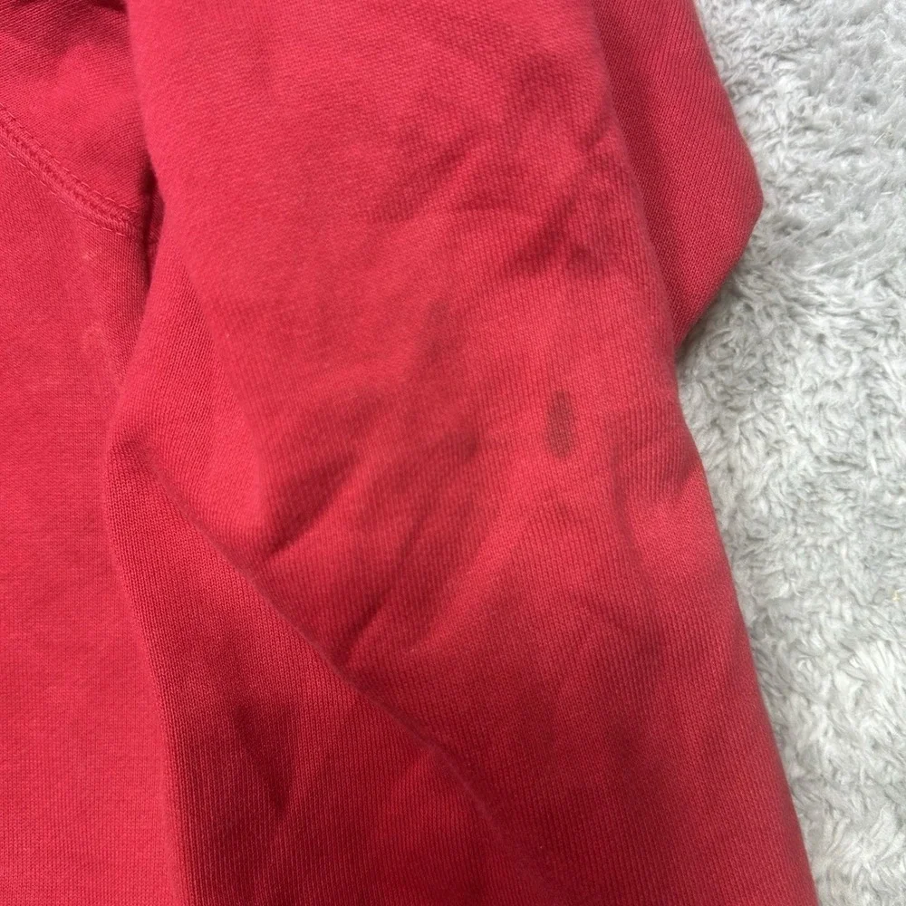 Nike Jordan Essentials Fleece Pullover Hoodie Mens L Red Sweatshirt SPOTS DA9818